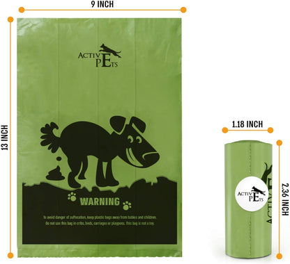 Extra Thick, Leak-Proof Dog Waste Bags - Lavender-Scented, Eco-Friendly, Easy-Tear, Strong Doggy Bags for Poop