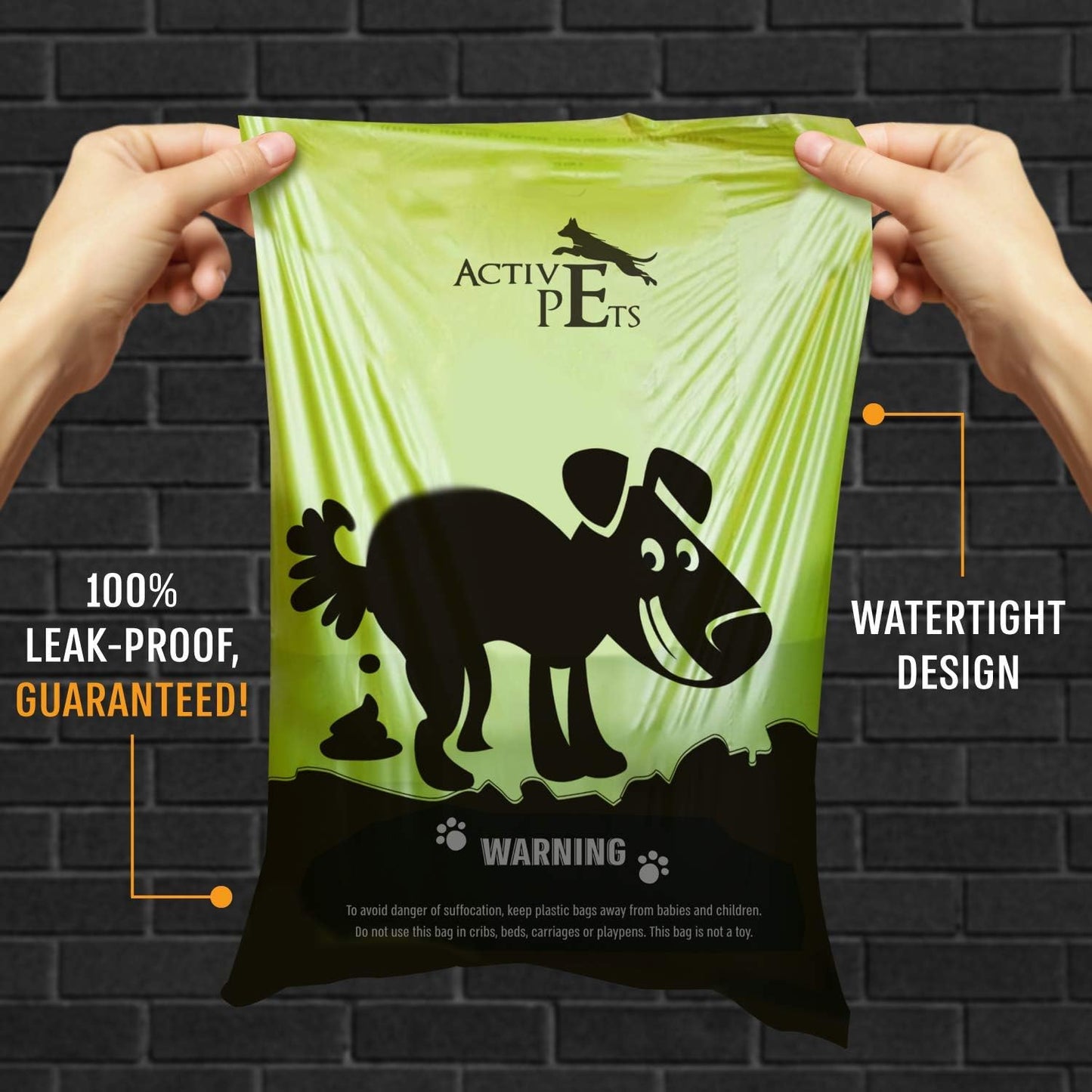 Extra Thick, Leak-Proof Dog Waste Bags - Lavender-Scented, Eco-Friendly, Easy-Tear, Strong Doggy Bags for Poop