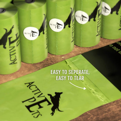 Extra Thick, Leak-Proof Dog Waste Bags - Lavender-Scented, Eco-Friendly, Easy-Tear, Strong Doggy Bags for Poop